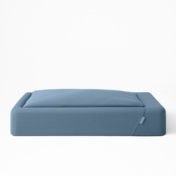tuft and needle dog bed in ocean blue