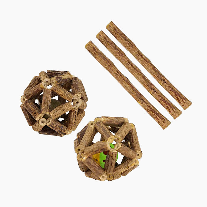 the catnip sticks and balls