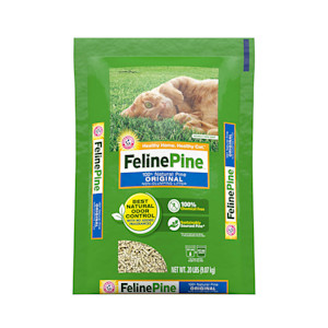 Feline Pine Original Non-Clumping Wood Cat Litter, 20-lb bag
