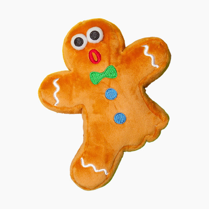 gingerbread shaped dog toy