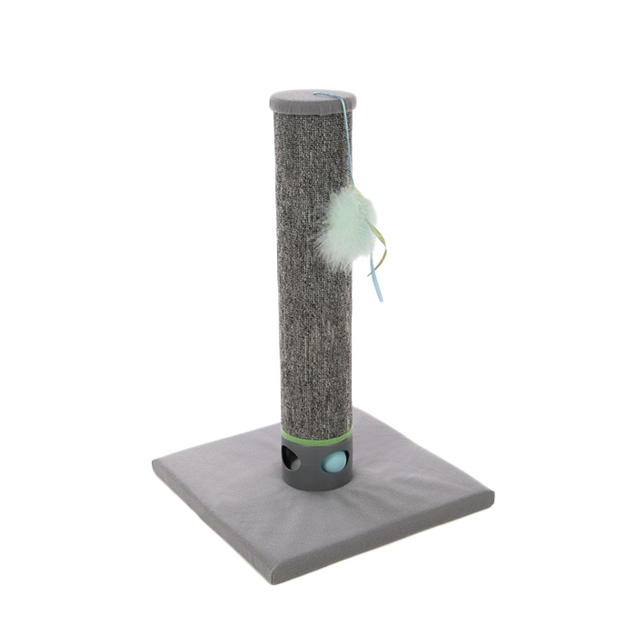 SmartyKat Playful Post Carpet Cat Scratching Post with Track Toy Base
