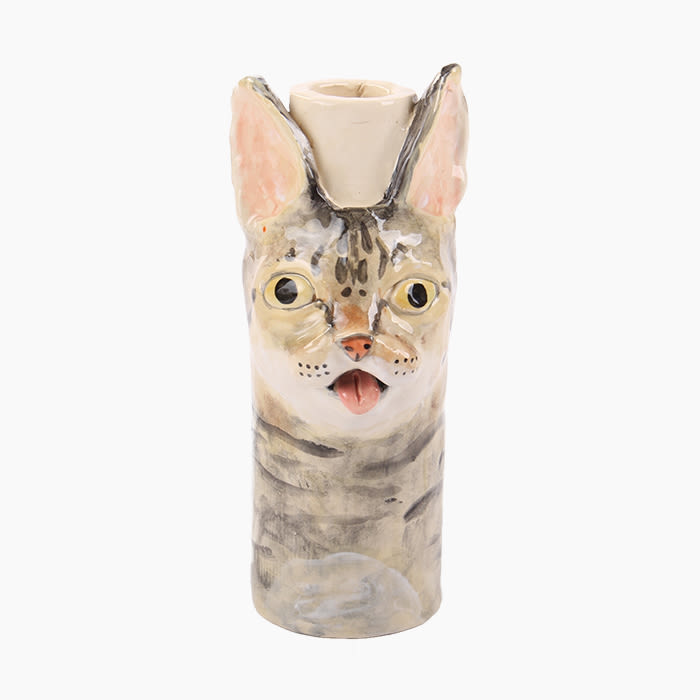 katie kimmel custom cat vase