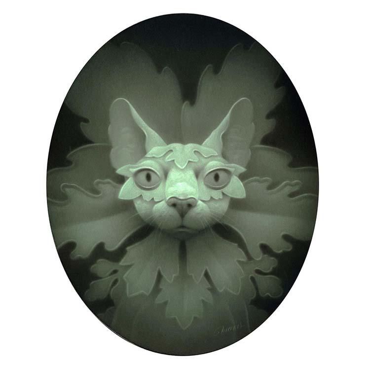 travis louie cat painting