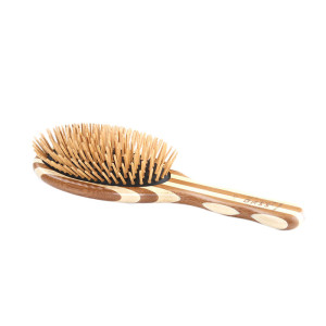 The Green Brush 20 | Extra Large Oval Hairbrush with Bamboo Pins + Bamboo Handle