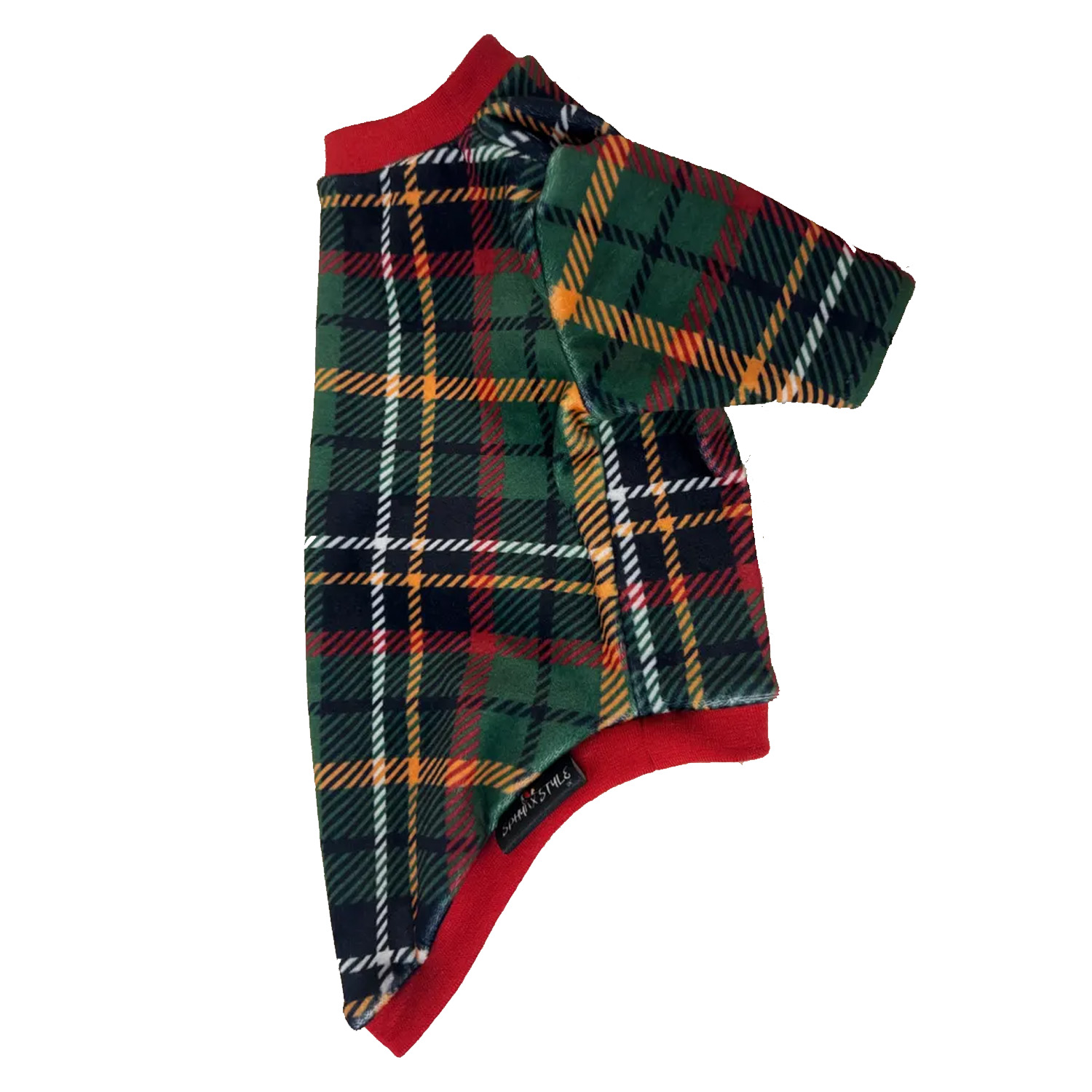 plaid cat christmas jumper