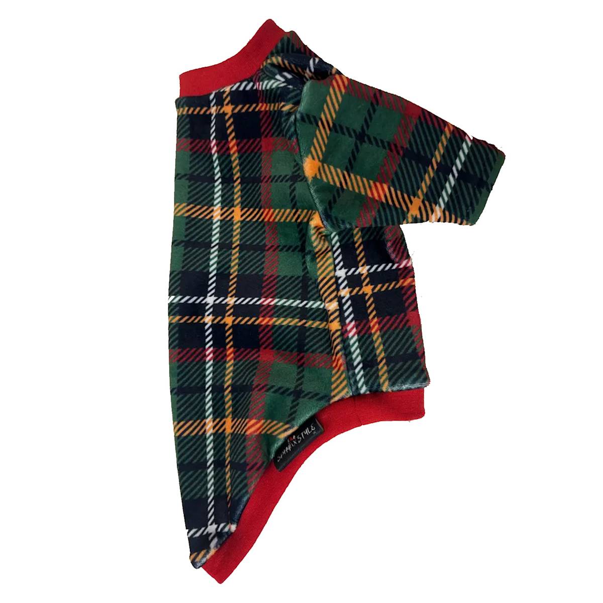 plaid cat christmas jumper