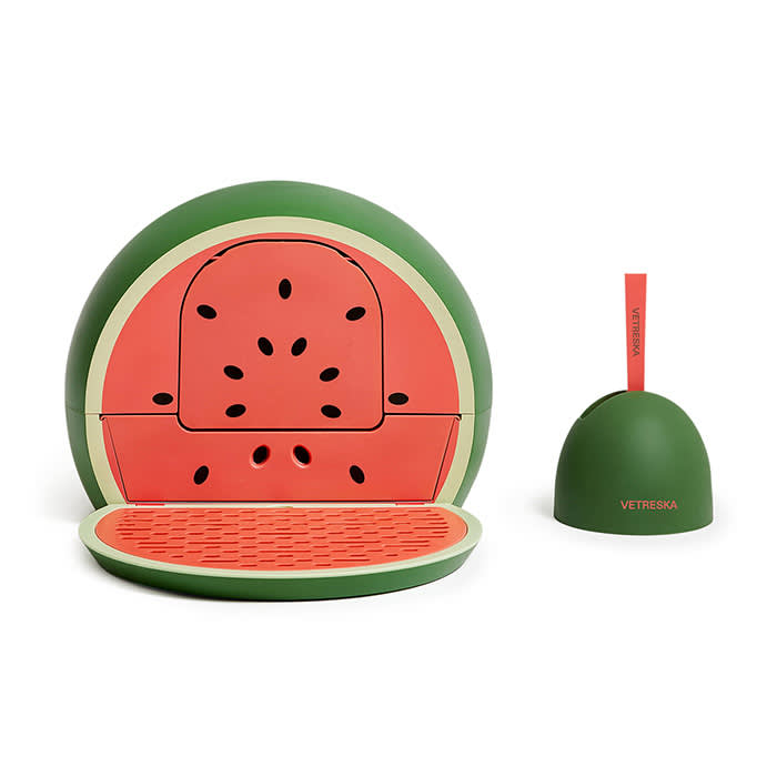 Vetreska Watermelon Kitty Kove Cat Litter Box
