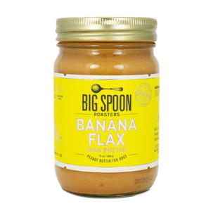 big spoon brand banana flax flavored peanut butter