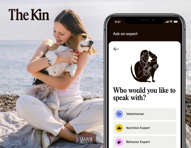 Man with dog bowl and AAV overlay