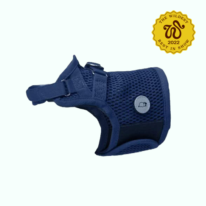 harness in navy blue