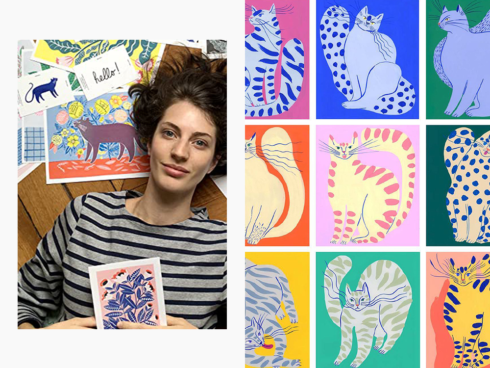 agathe singer and paintings of cats