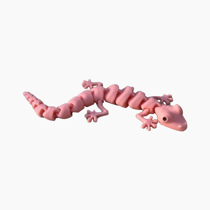 the lizard toy in pink