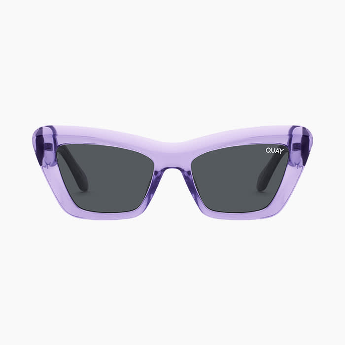 quah cat eye sunglasses in lavender