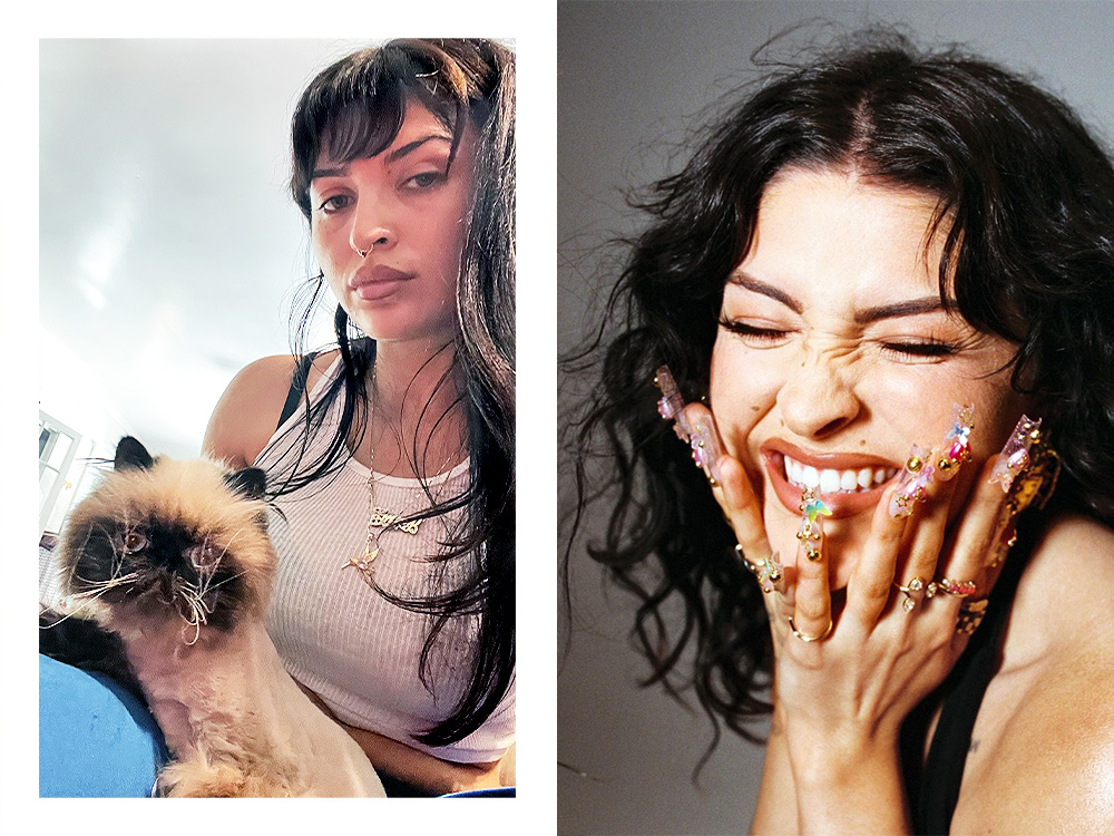 Emmy Meli and her cat, Ruth