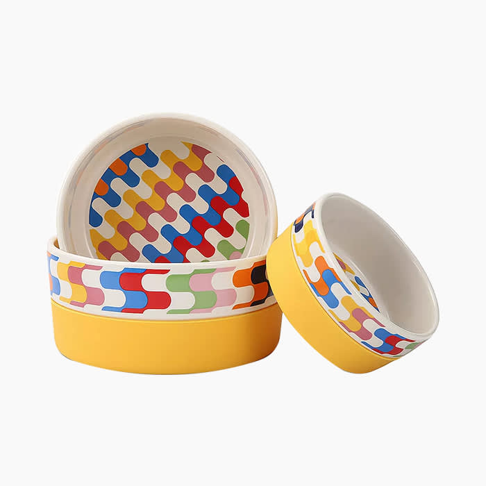 Now House for Pets by Jonathan Adler Duo Dog Bowl
