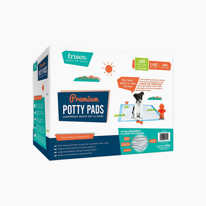 potty pads in their box