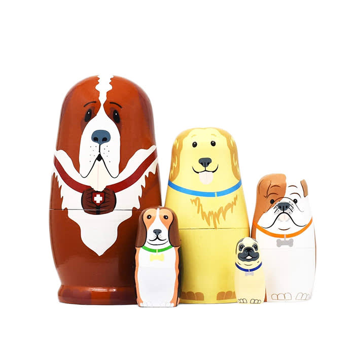 Dog nesting dolls