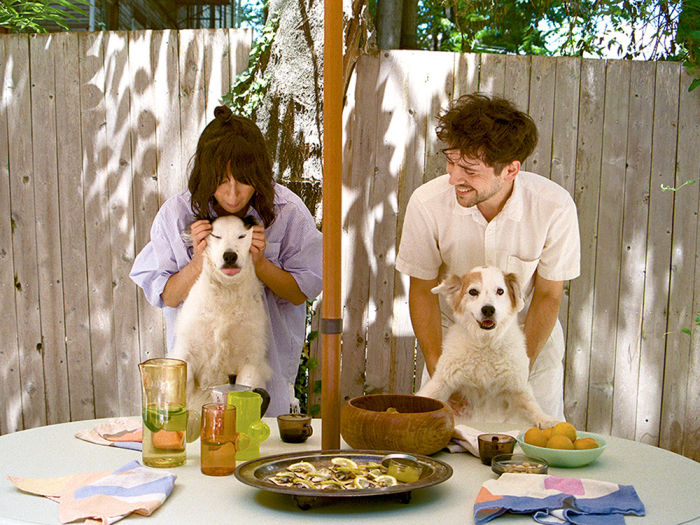 cold picnic founders Phoebe Sung and Peter Buer and dogs
