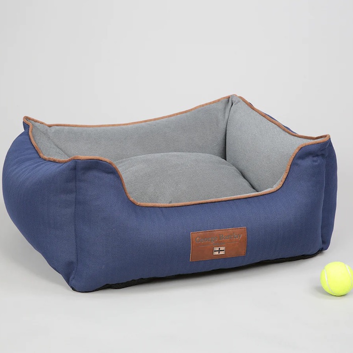 Savile Orthopaedic Walled Dog Bed - Mariner's Blue