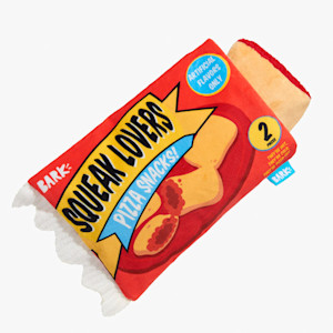 BarkShop pizza roll dog toy