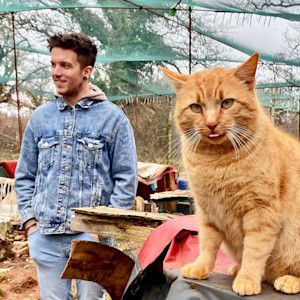Baby Lasagna Croatia Eurovision entry 2024 and a cat