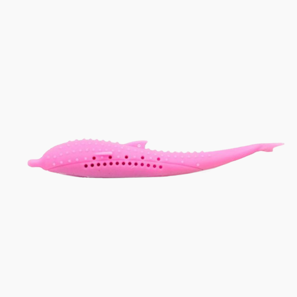 the sustainable pink dolphin toothbrush