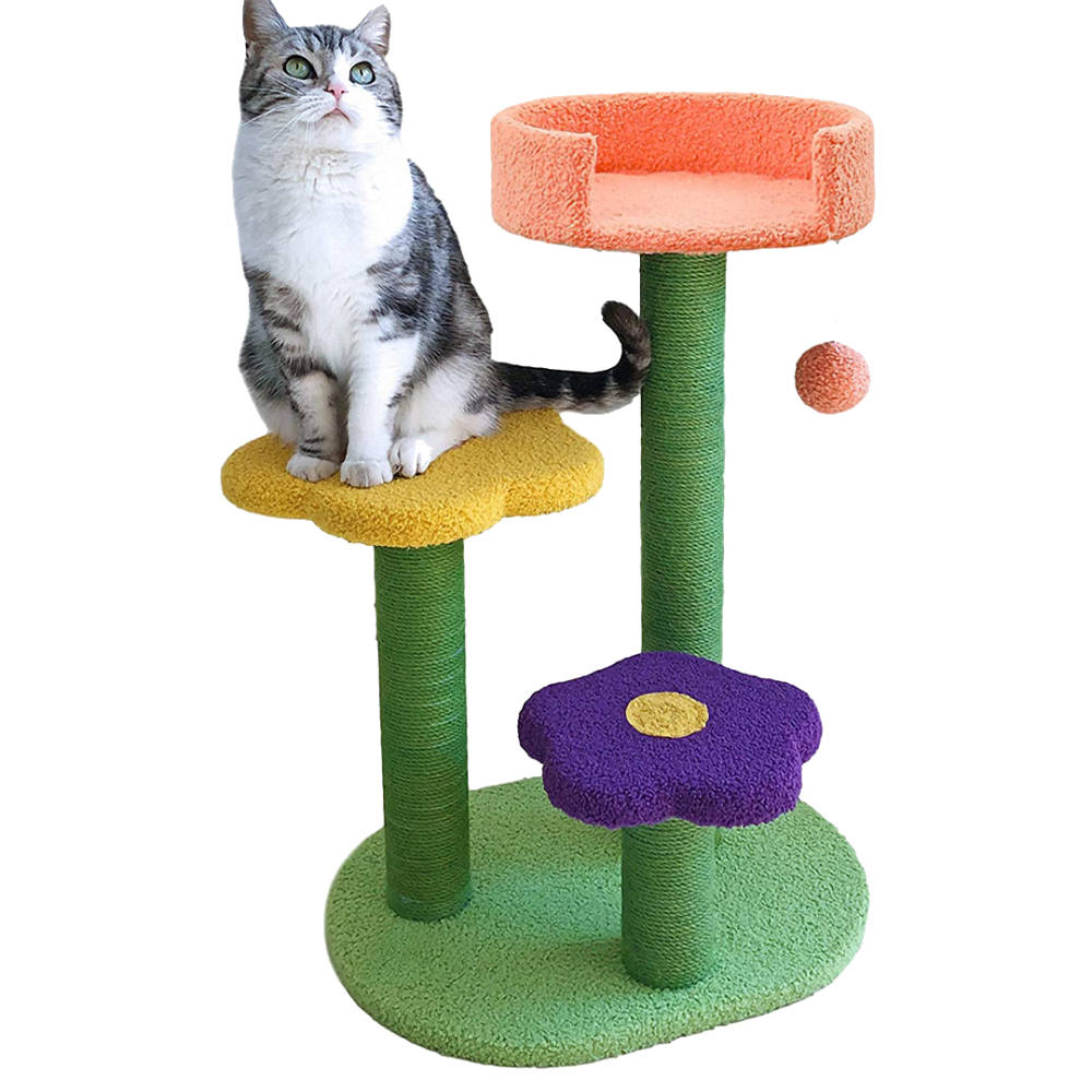 Affenlaskan Cat Tree Cat Tower with Scratching Post Cat Climbing Activity