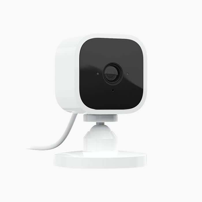 pet camera in white with black lens