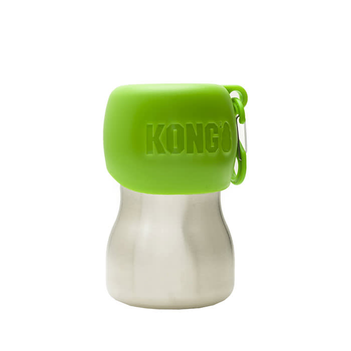 Kong H2O Stainless Steel Dog Water Bottle in green