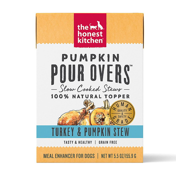 pumpkin pour overs wet dog food topper