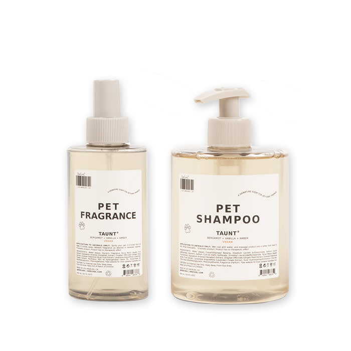 pet fragrance and pet shampoo