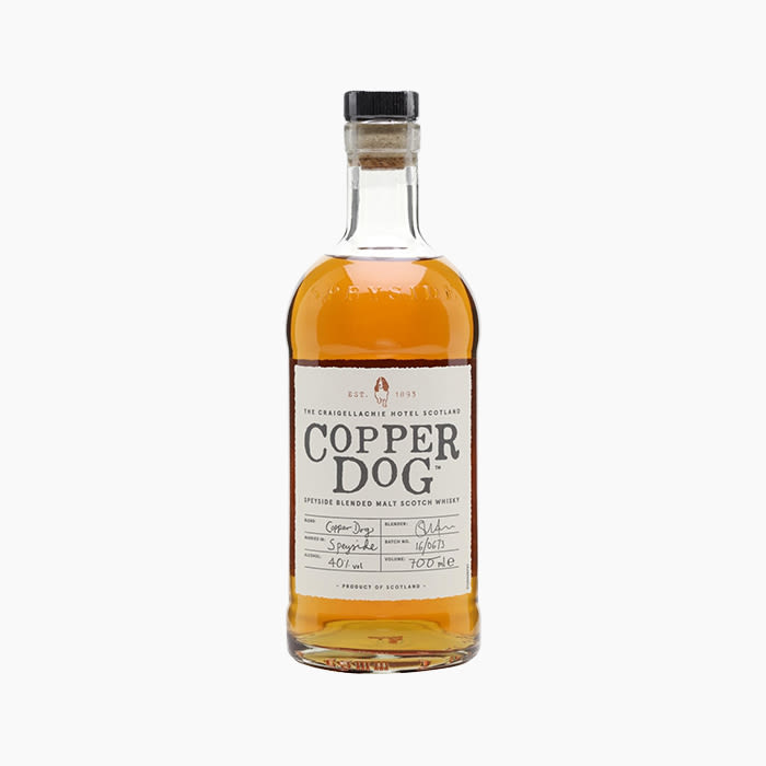 copper dog whiskey bottle