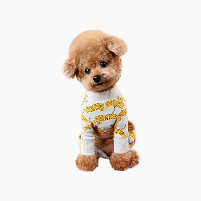 the sweater with tiger print