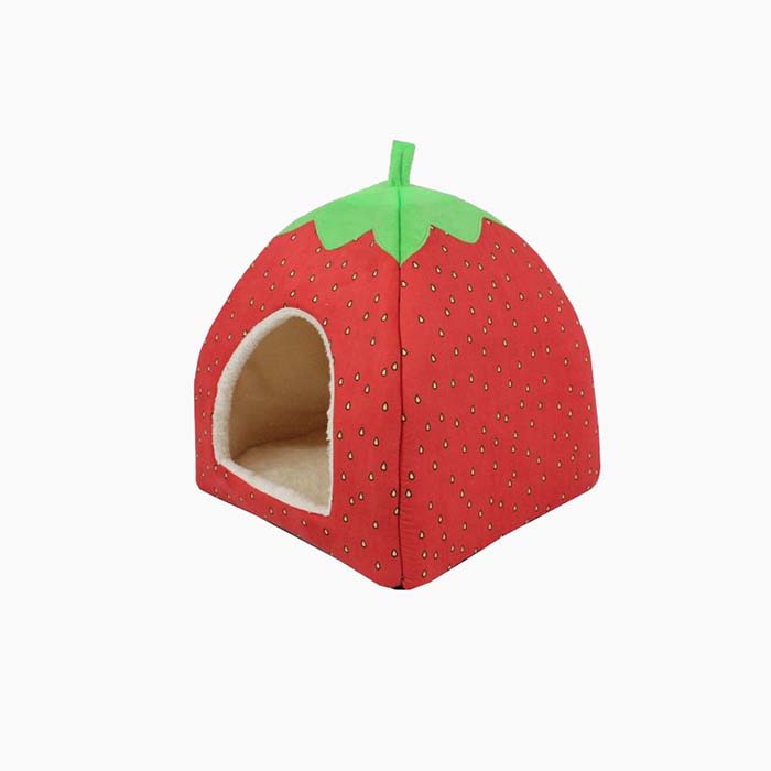 the strawberry cat bed