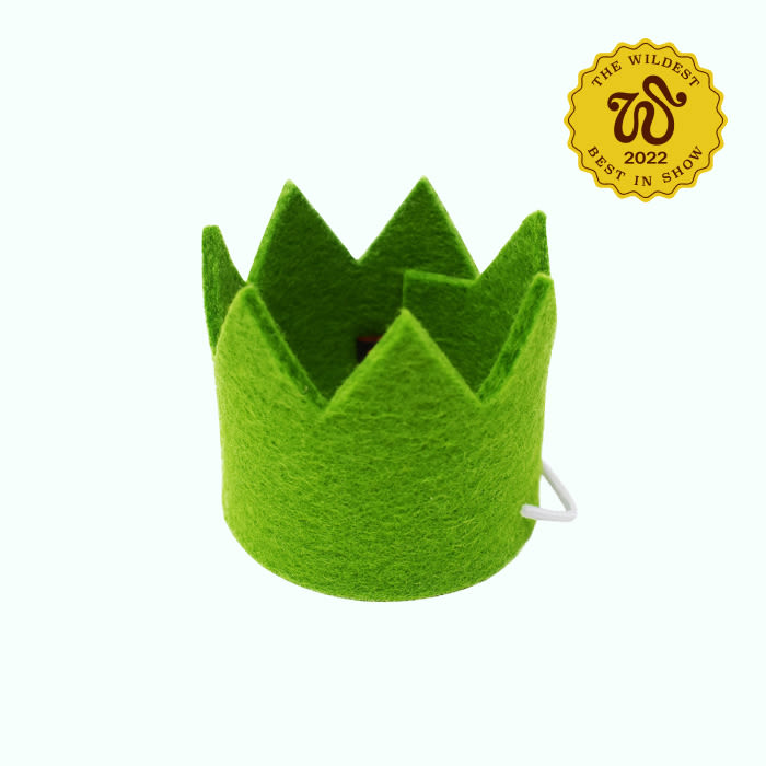 green felt crown