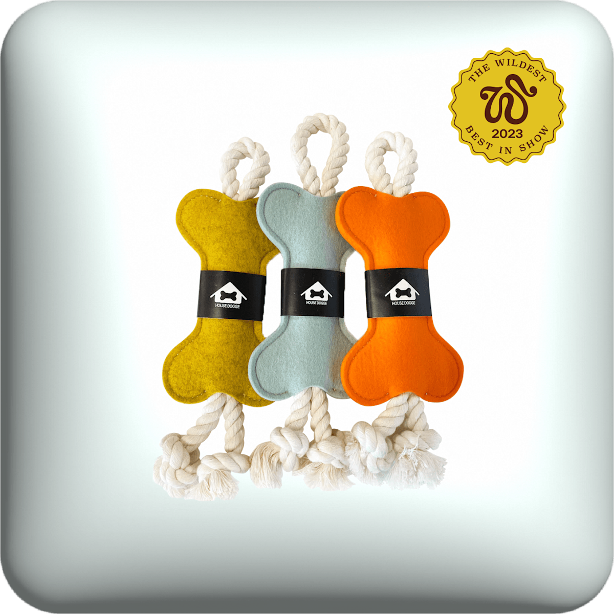 house dogge wool binky