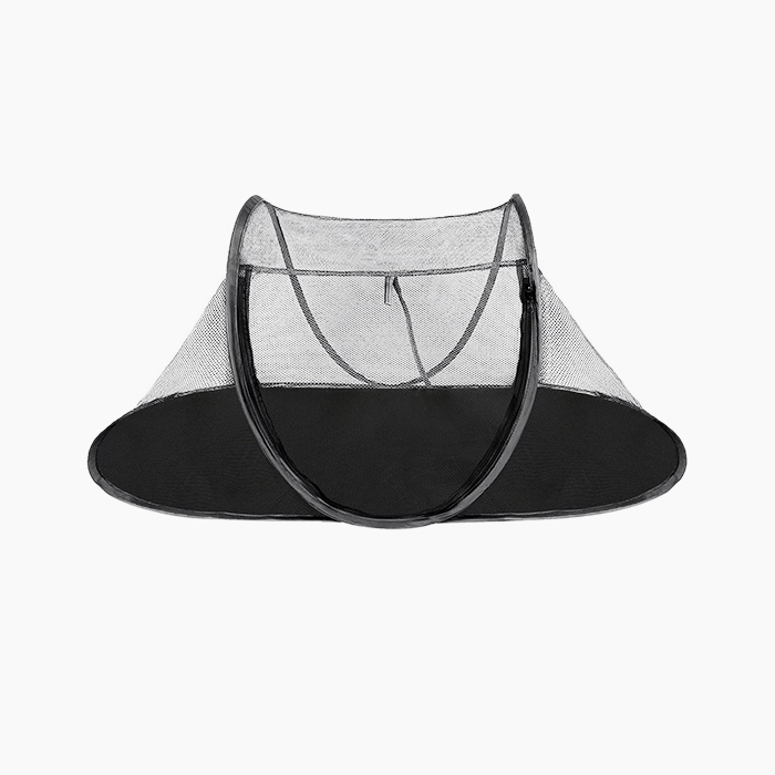 cat tent in black