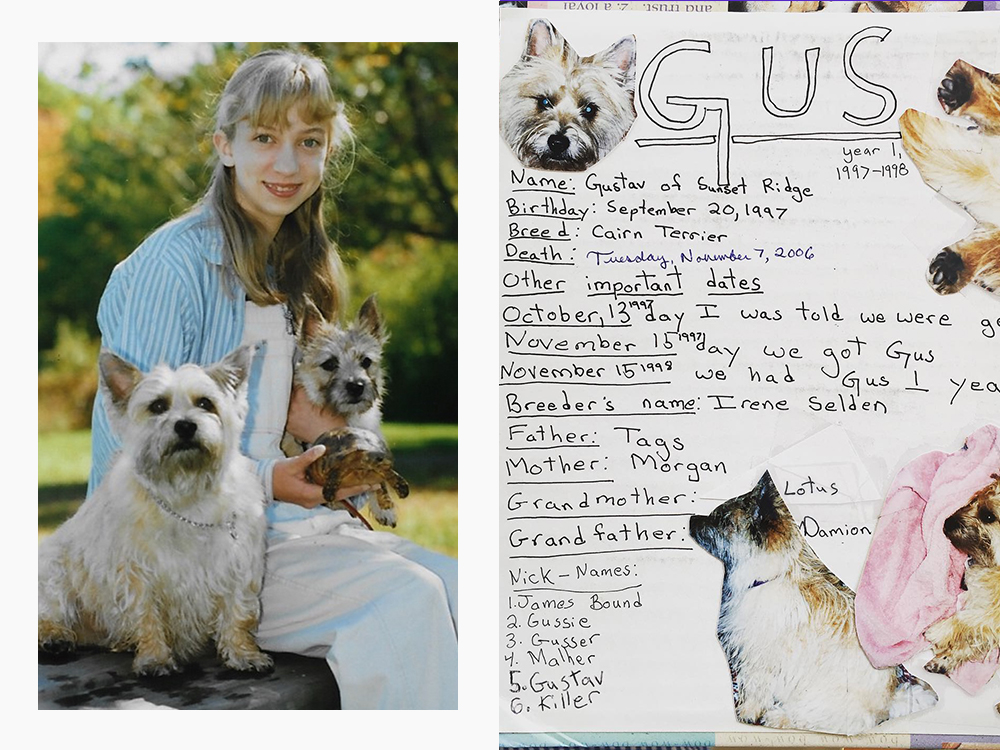 E.B. Bartels with her two dogs