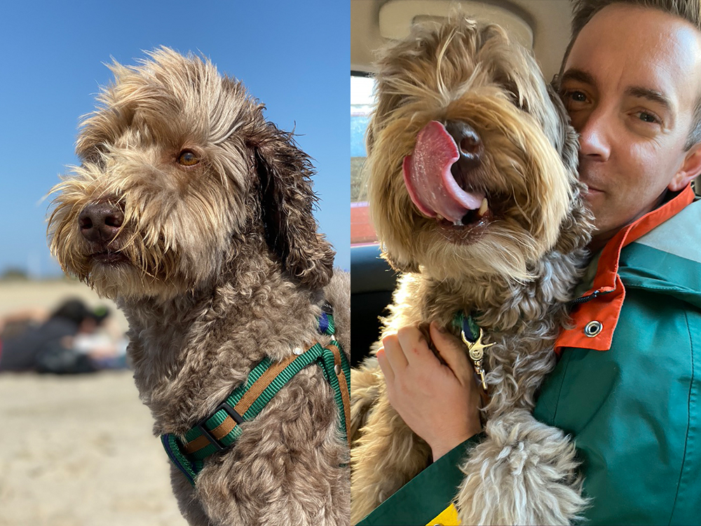 Alan on the becah, Kyle & Alan in the car 
