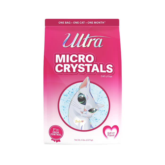 Ultra Micro Crystals Unscented Premium Non-Clumping Cat Litter, 5-lb Bag