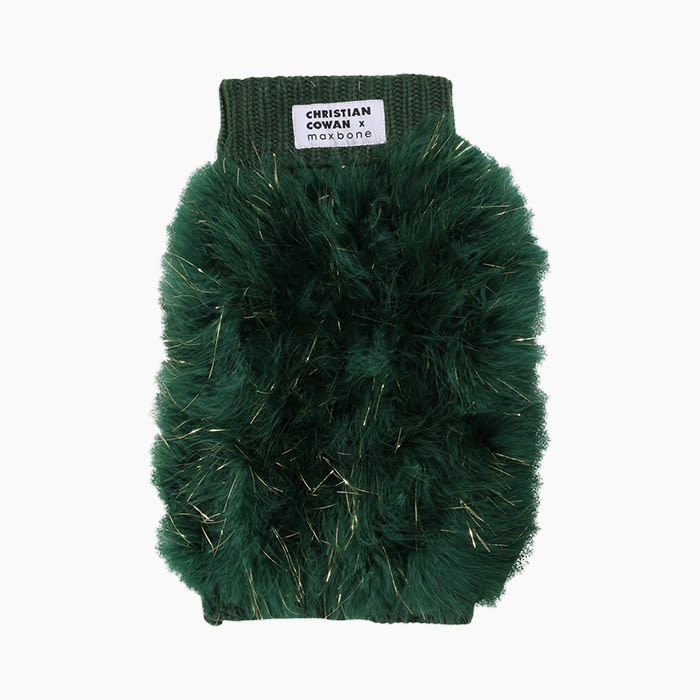 green fuzzy sparkly sweater by maxbone