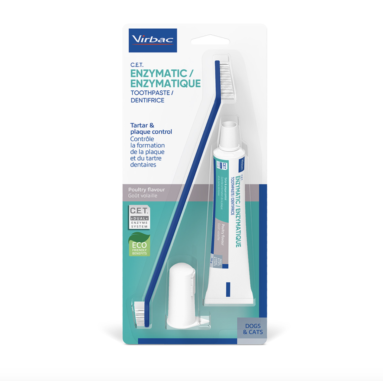 a pet toothbrushing set