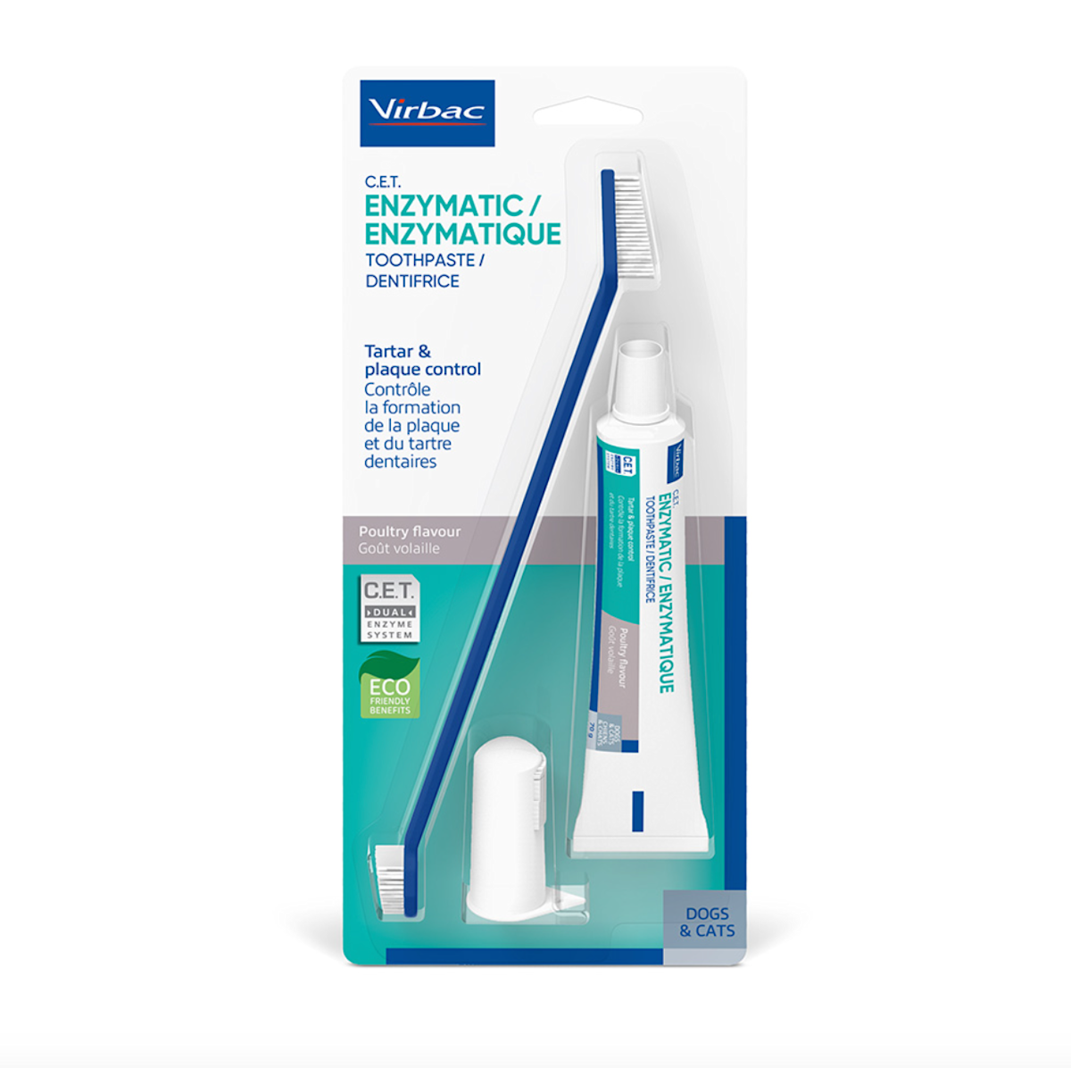 a pet toothbrushing set