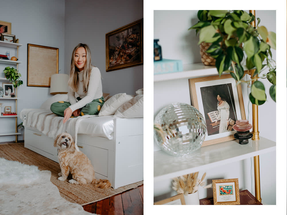 annie wu henry and her dog