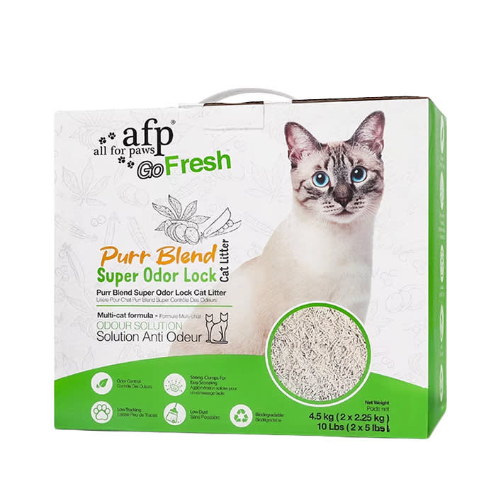 allforpaws Purr-Blend Super Odor Lock Unscented Clumping Tofu Cat Litter