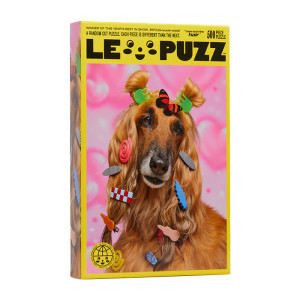 Le Puzz love is in the hair dog puzzle