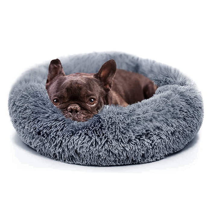 small fluffy dog bed