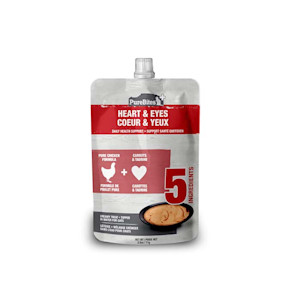 the red and white squeeze bottle of meal topper