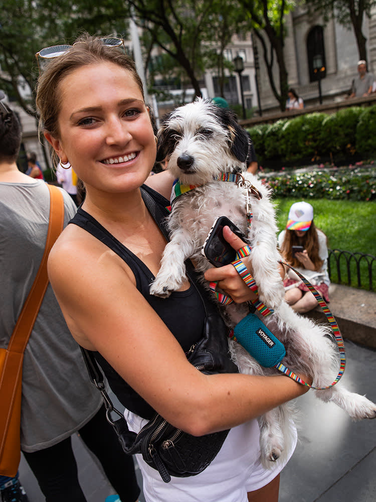 Julia and her puppy, Lulu