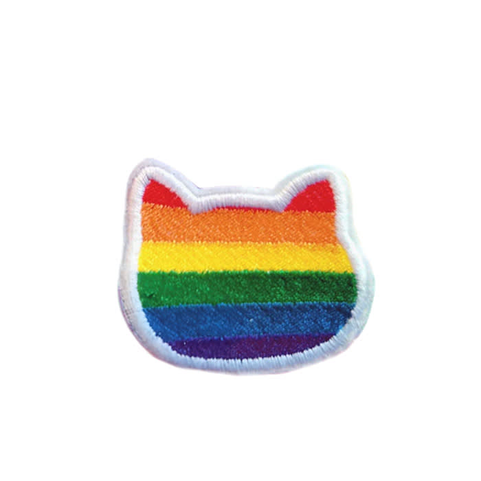 cat on the corner pride patch